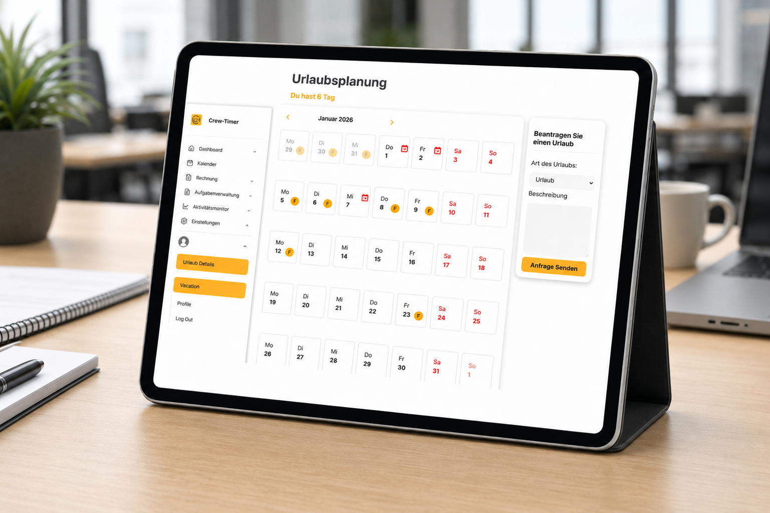 Team-Kalender & Urlaubsplanung